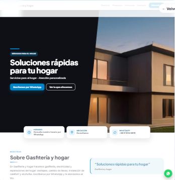 Plantilla de ejemplo: Gasfitería y hogar