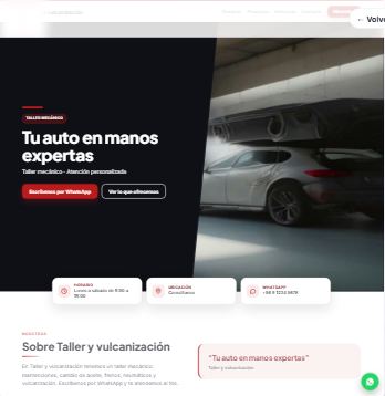 Plantilla de ejemplo: Taller y vulcanización