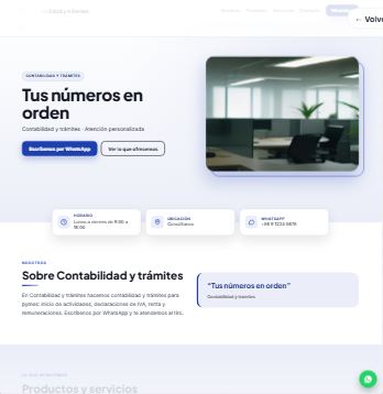 Plantilla de ejemplo: Contabilidad y trámites