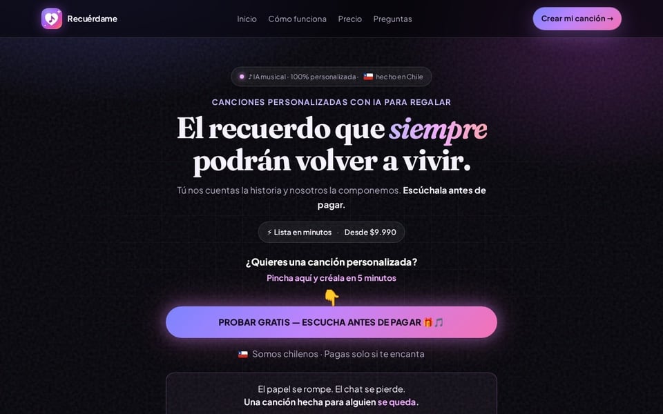 Portada de recuerdameia.com